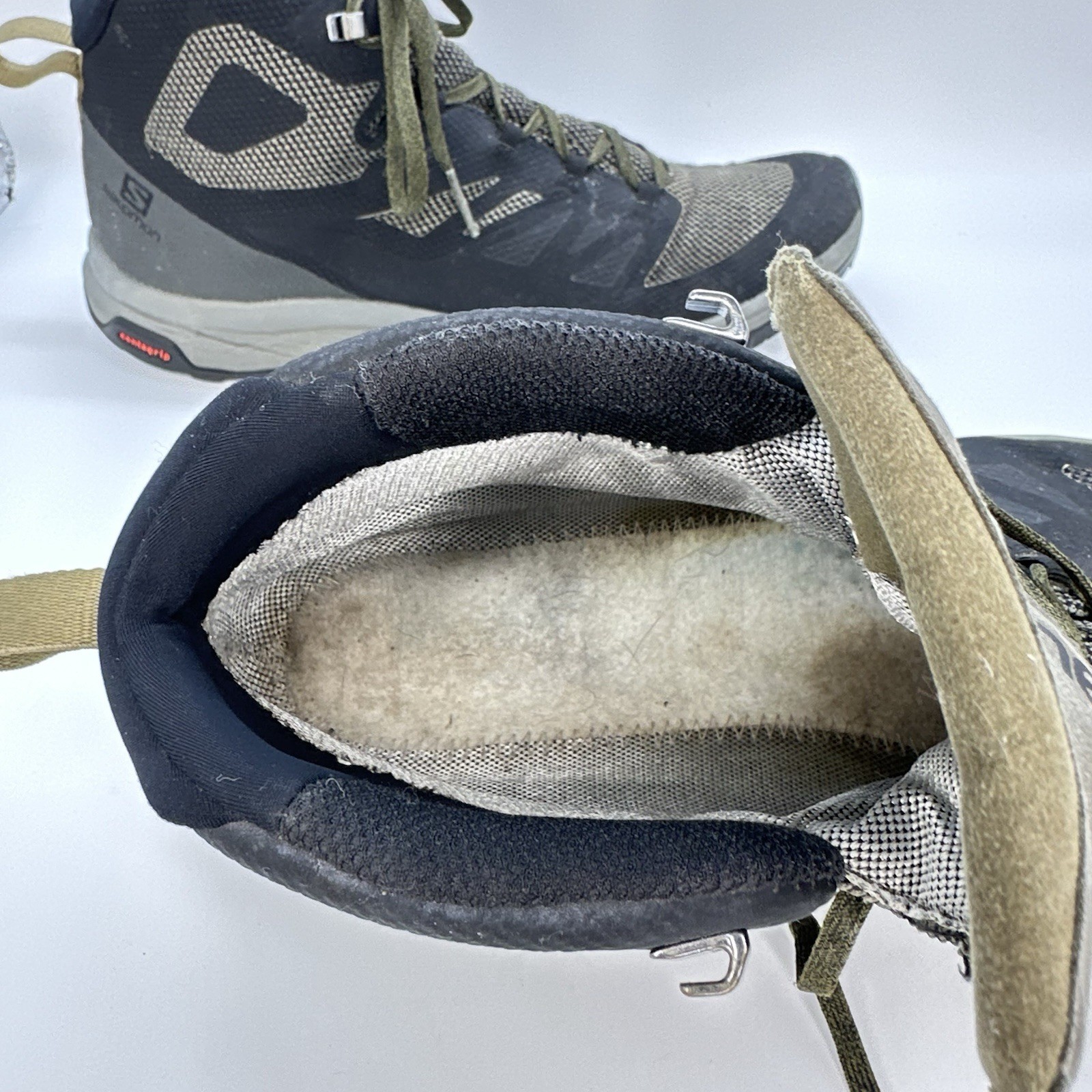 Stivali da trekking Salomon Outline Mid Gore Tex GTX uomo 12 5 US *senza solette