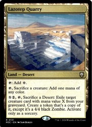 Lazotep Quarry #131 Rare Land Commander: Modern Horizons 3 MTG