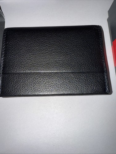 NEU Tumi NASSAU 100 % Leder Klapp Kartenetui Geldbörse - Schwarz - Bild 4 von 6