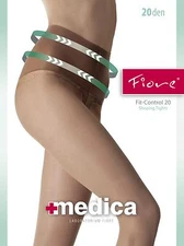  Fiore Slimming Fit-Control Top Tights 20 Denier-Slimming Effect