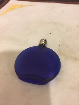Kleine Duftflasche aus blauem Glas