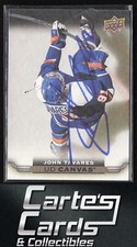 John Tavares 2015-16 Upper Deck #C55 UD Canvas Islanders TTM/IP Signed Auto