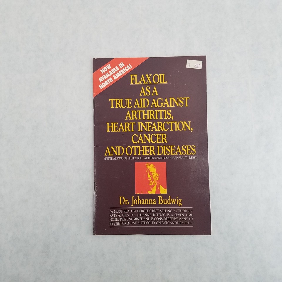 Johanna Budwig Lot of 2 Softcovers Oil Protein Diet Cookbook & Flax