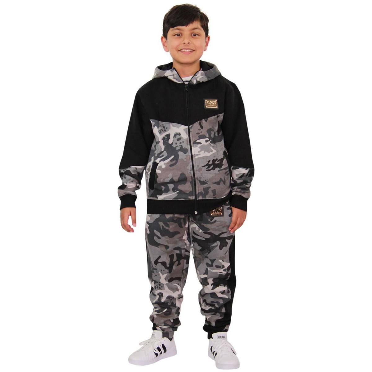 A2Z 4 Kids: Top Corto Mimetica Per Ragazze - Onesie Alla Moda In Cotone, Colore Charcoal Camo, Taglia 13 Anni