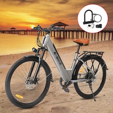 750W 26" Electric Bike Bicycle 25Mph CommuterTire Mountain Bikes For Adults