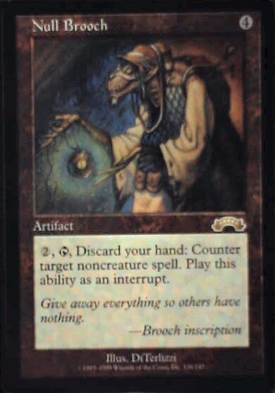 Null Brooch - Exodus: #136, Magic: The Gathering Nm R110