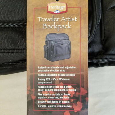 alvin heritage traveler backpack Alvin Heritage Traveler Artist Backpack Pack-C - Black - 15