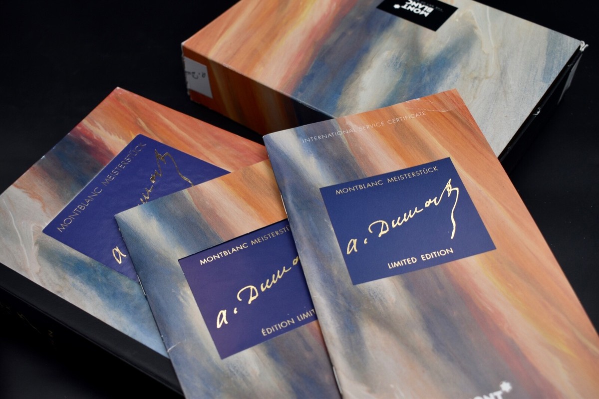 MONTBLANC 1996 Alexandre Dumas (Son) Writers Limited Edition 3pcs