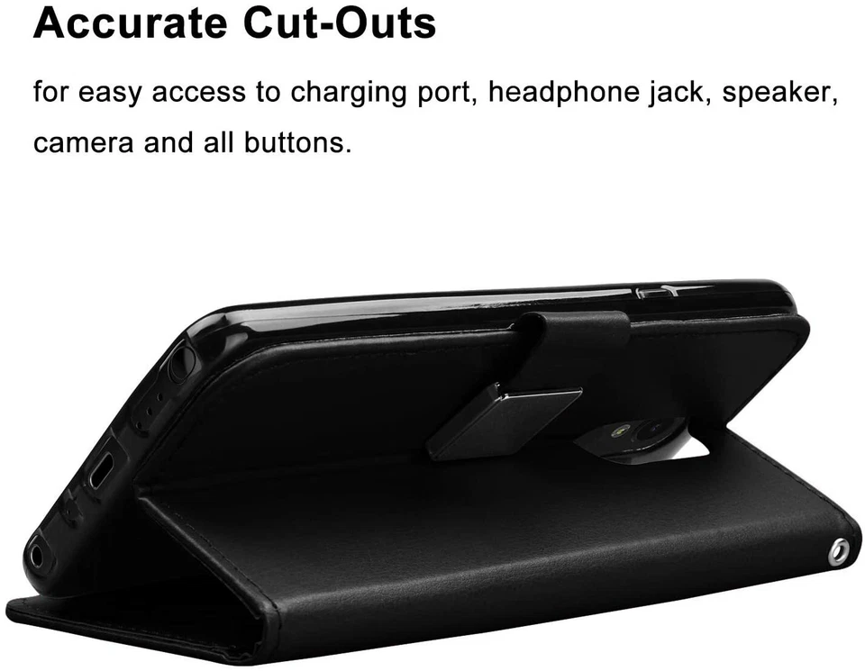 For LG Stylo 5 | Stylo 4 | 4 Plus| PU Leather Wallet Phone Case Cover Flip Stand - Image 3 of 4