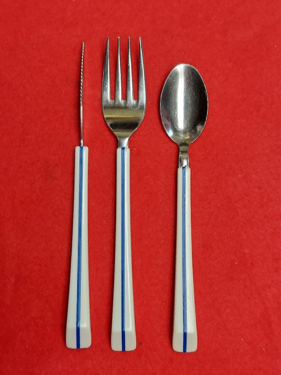 Air France Nathalie George 3 Pieces of Vintage Cutlery Flatware