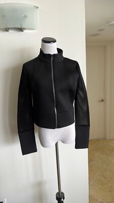 ALO Yoga ジャケット ブラック Alo yoga Black Athletic Yoga Jacket Zip-Up Stretch Size Medium | eBay