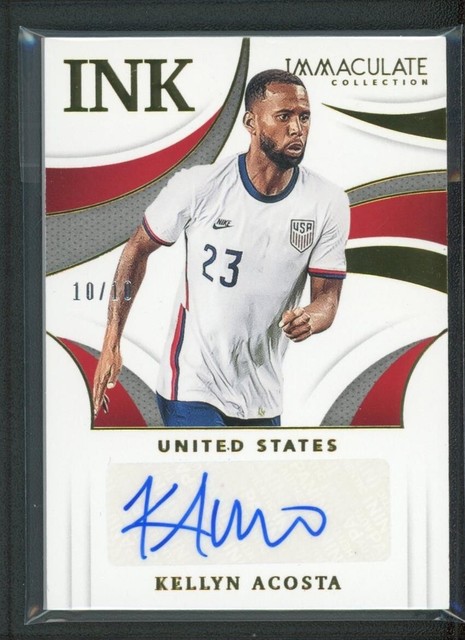2021 Kellyn Acosta 10/10 Auto Panini Immaculate Collection Ink Autographs