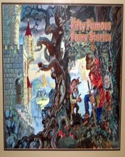 HANS HELWEG BOOK COVER PAINTING FIFTY FAMOUS FAIRY STORIES