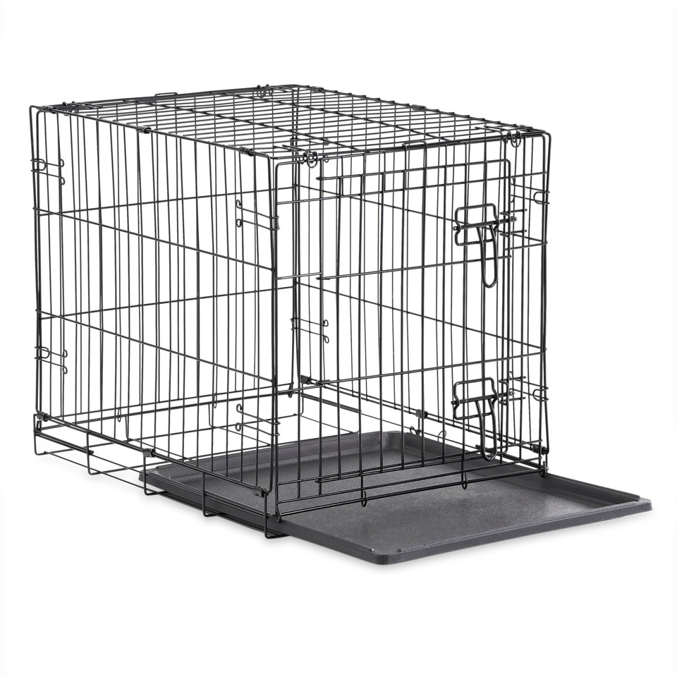 Vibrant Life, SingleDoor Folding Dog Crate with Divider, Medium, 30