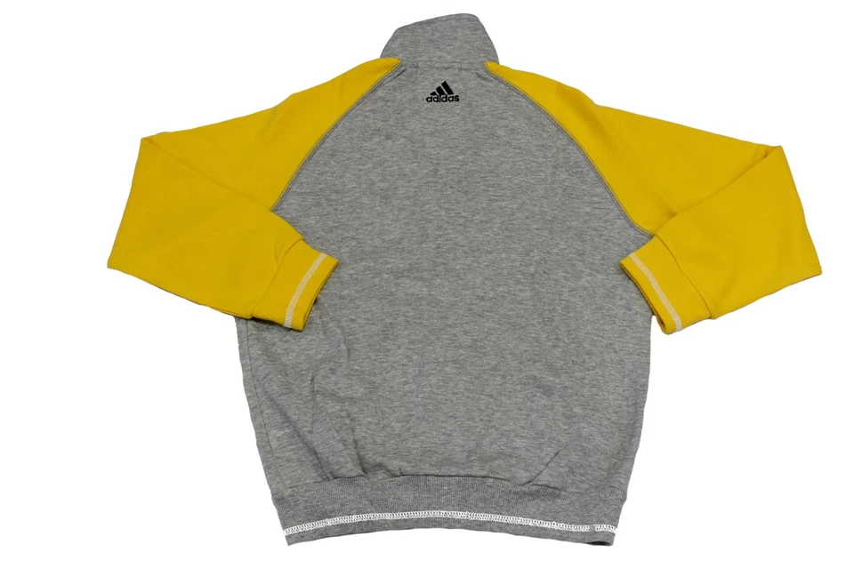 Felpa bambino grigia manica lunga Adidas - Immagine 2 di 2