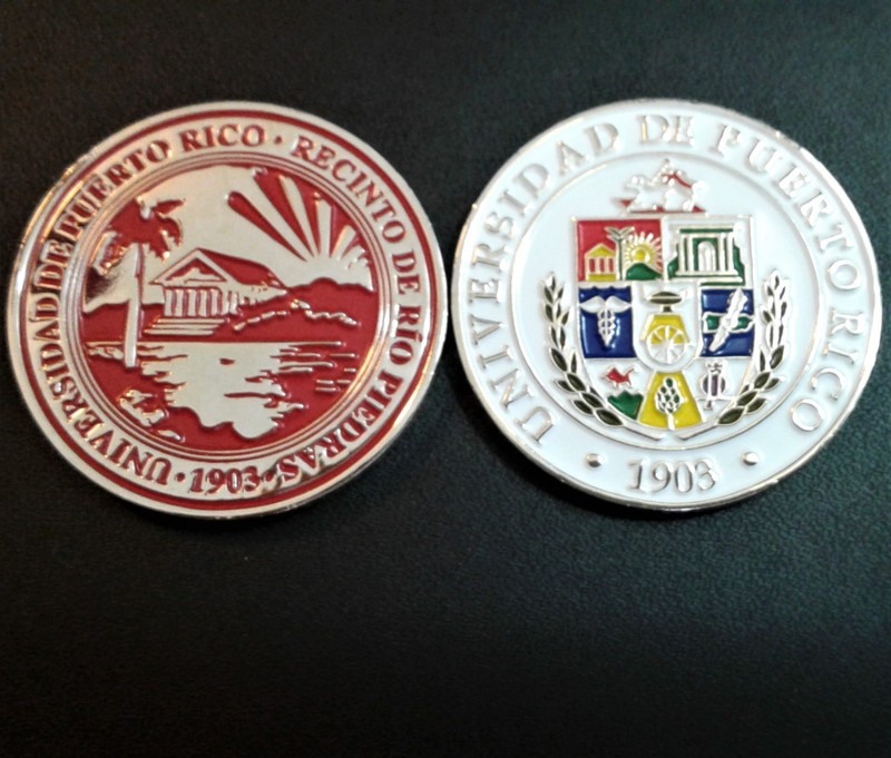 UNIVERSIDAD PUERTO RICO RIO PIEDRAS UPR  Univ Medalla moneda ficha token GALLITO
