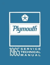 1965 Plymouth Factory Service Manual