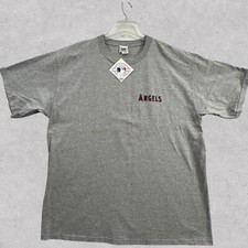 Vintage Y2K LA Anaheim Angels 2006 Official MLB T Shirt Mens XL Gray Lee New