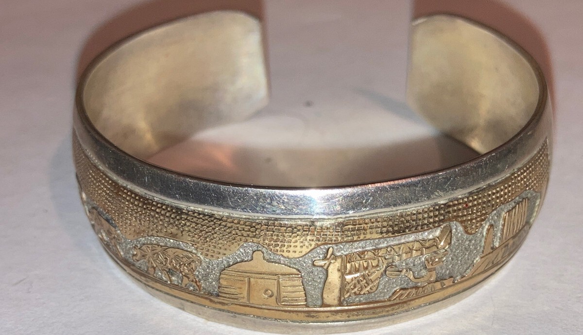 TSK Tom & Sue Kee Sterling Silver 12k G.F Storyteller Native