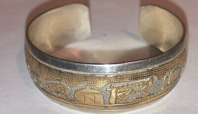 Extremely Detailed!! Vintage Native American Navajo Ts Kee Sterling Silver Bracelet Cuff Old Extremely Detailed!! Vintage Native American Navajo Ts Kee Sterling Silver Bracelet Cuff Old