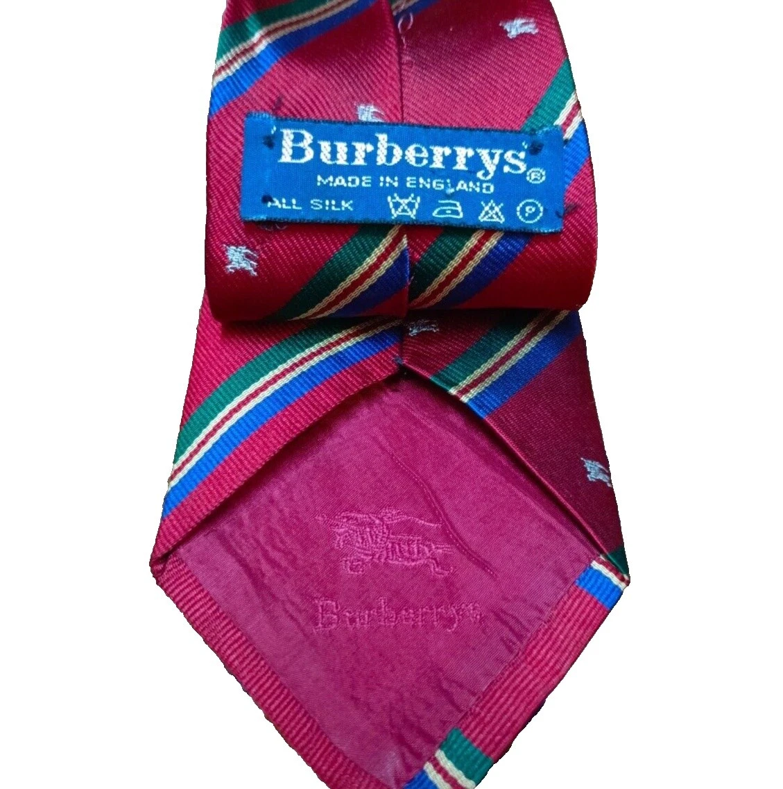 100% Burberry London Multicolor Gravatas de seda para Homens