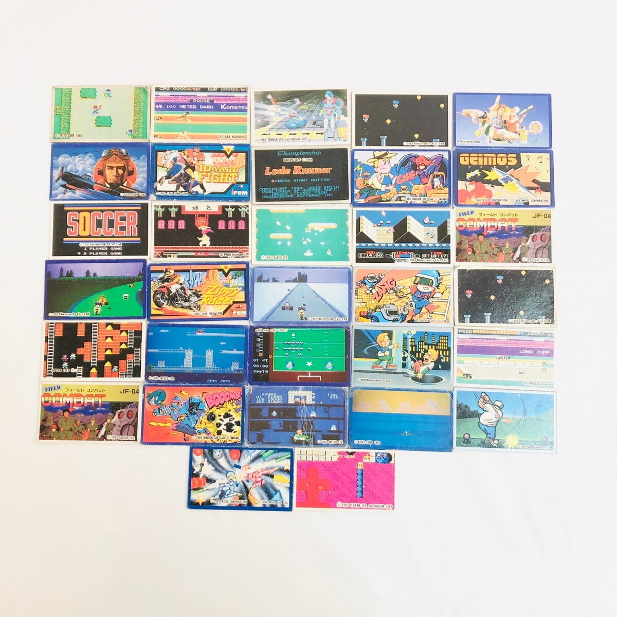 Nintendo game Japanese Menko collection Trading Cards bundle set of 32 vintage
