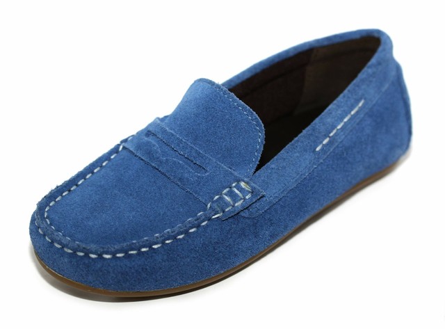 M\u0026s Boys Blue Suede Stain Defence 