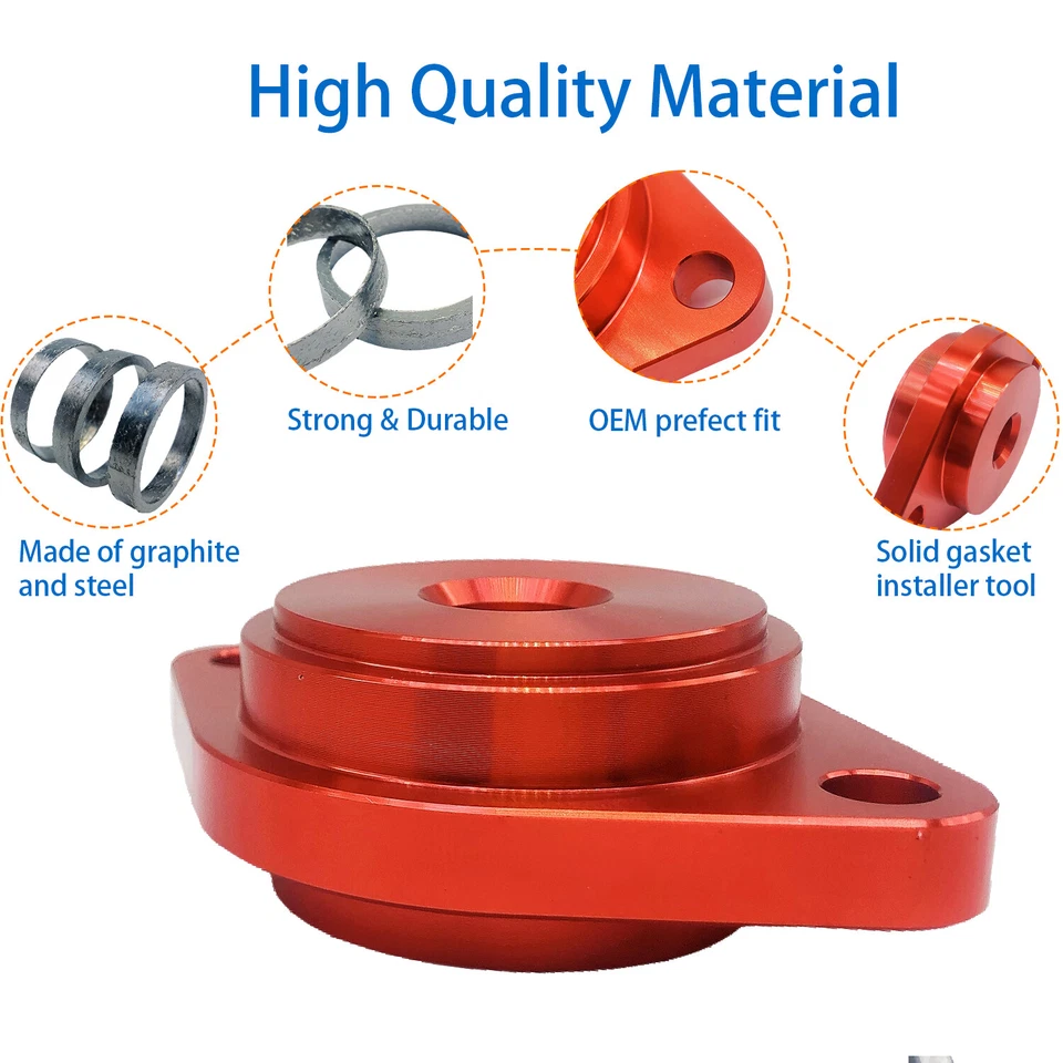 Exhaust Seal Install Tool & Tapered Gasket for Harley Softail Fat Boy Dyna 84-23 - Image 3 of 4