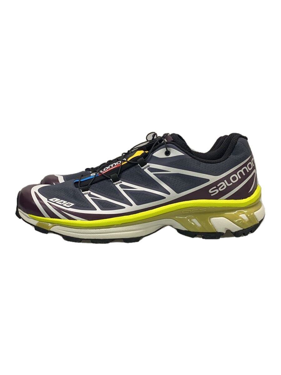 Salomon Low Top Sneakers XT-6 Trail Black Purple Yellow 29cm