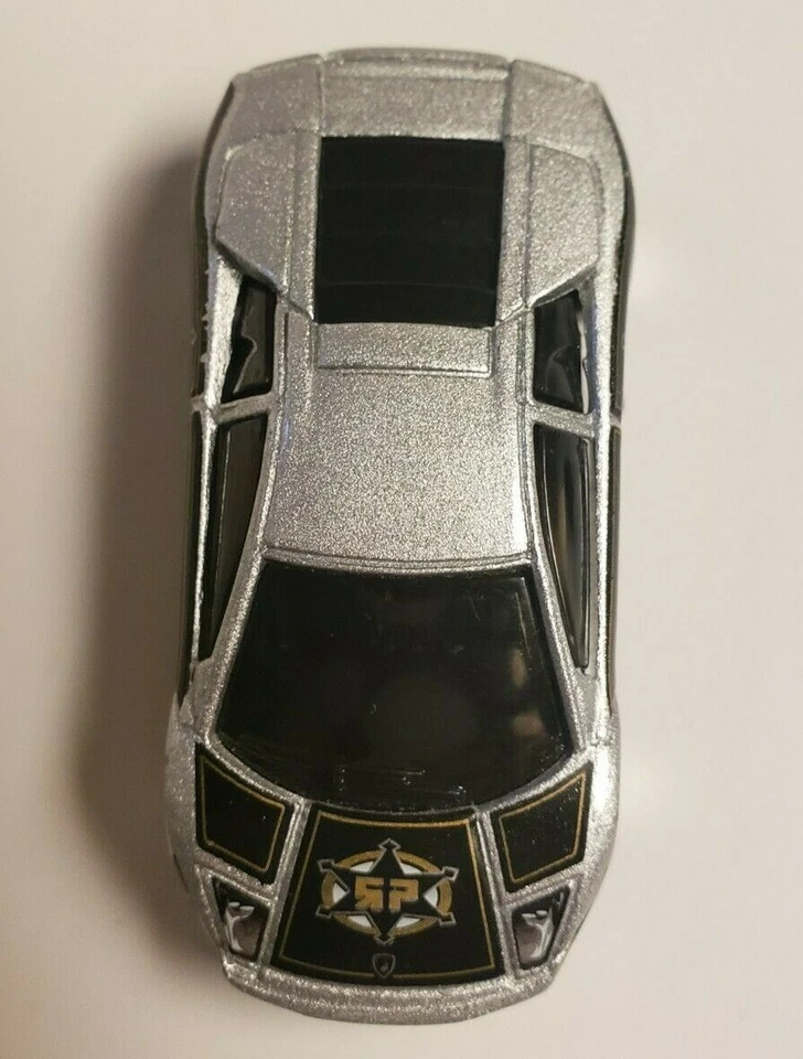2002 Hot Wheels LAMBORGHINI MURCIELAGO Metallic Silver w/ Enforcer Custom Paint - Image 4 of 4