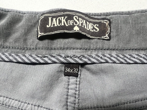 NWOT Jack of Spades Mens Corduroy Pants High Roller-Comfort Fit-Size 34x32 (C14) - Picture 9 of 9