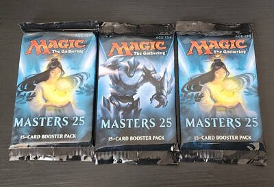 3 x Magic The Gathering MODERN MASTERS 25 - Sealed Booster Packs MTG | eBay