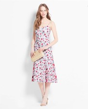 Ann Taylor - Regular Size 12 Floral Spaghetti Strap Slip Dress $159.00 (H)