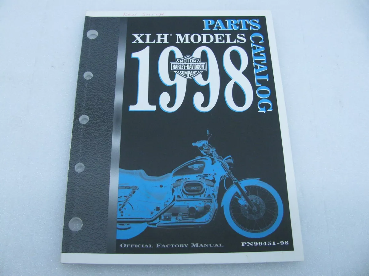 1998 Harley Davidson Sportster Parts Catalog Manual Book 99451 98