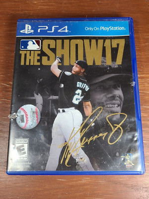 MLB The Show 17 (PS4 PlayStation 4, 2016) Complete w/ Insert CIB Ken Griffey Jr
