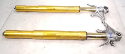 2013 13 Ducati 1199 S R Panigale Front Forks STRAIGHT Left & Right OHLINS