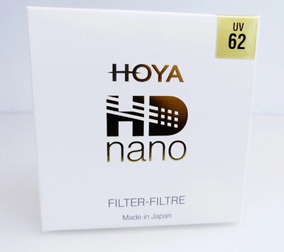 Filtro de objetivo Hoya 62 mm HD nano UV 62 mm NUEVO #M