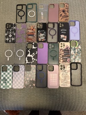 MagSafe Multicolor iPhone 15 Pro Max Cases Lot of 28 Assorted Designs