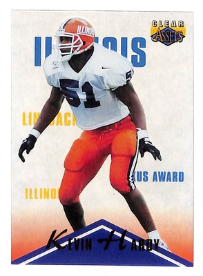 Kevin Hardy 1996 Classic Clear Assets Card #49 Illinois Fighting Illini