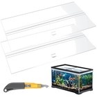 Acrylic Aquarium Lid Set - 2 Pieces, 33/40/55 Gallon
