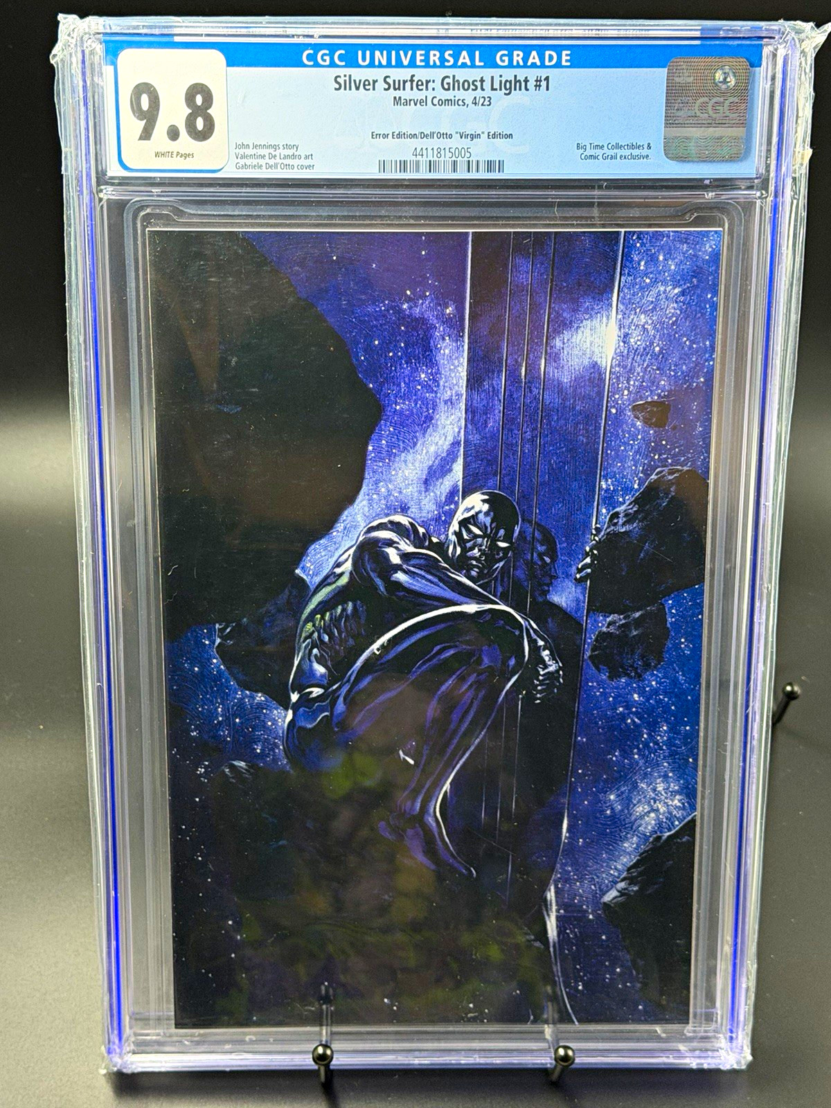 Silver Surfer: Ghost Light #1 CGC 9.8 Marvel Dell'Otto Virgin Error Variant