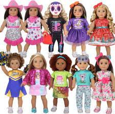 American Doll Clothes for 18 Inch Doll Clothes and Accessories Set with Dress Ou