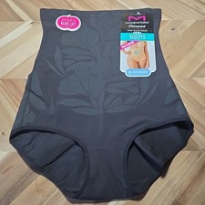 MAIDENFORM Med Flexees Flowered Design High Waist Brief Cool Comfort Rear Lift