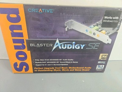 Creative Sound Blaster Audigy SE PCI Desktop Computer Sound Card - New W/CD