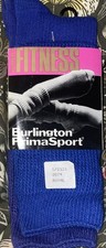 Slouch Socks Royal Blue Women  s Burlington Prima Sport Fitness Socks 80  s VNTG