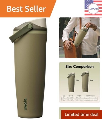 FreeSip Sway 40 oz Insulated Stainless Steel Water Bottle - Off Road Adventure