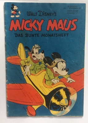 Micky Maus Heft Nr. 1 von 1951 Originalheft kein Reprint toll erhalten Ehapa - Bild 1 von 4