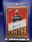 2024 Topps Chrome AUTO #/25 RUDY GOBERT Orange Geometric Prizm Autographed SSP