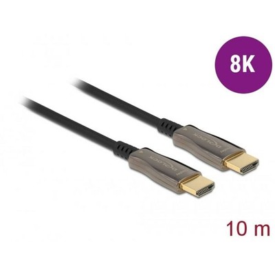 Delock HDMI Anschlusskabel HDMI-A Stecker 10 m Schwarz 84034 4K UHD, vergoldete