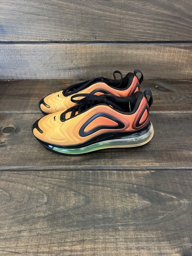 Nike Air Max 720 ‘Orange Sunrise’ Sneakers Athletic Shoes Kids Size 3.5 Youth - Picture 6 of 11